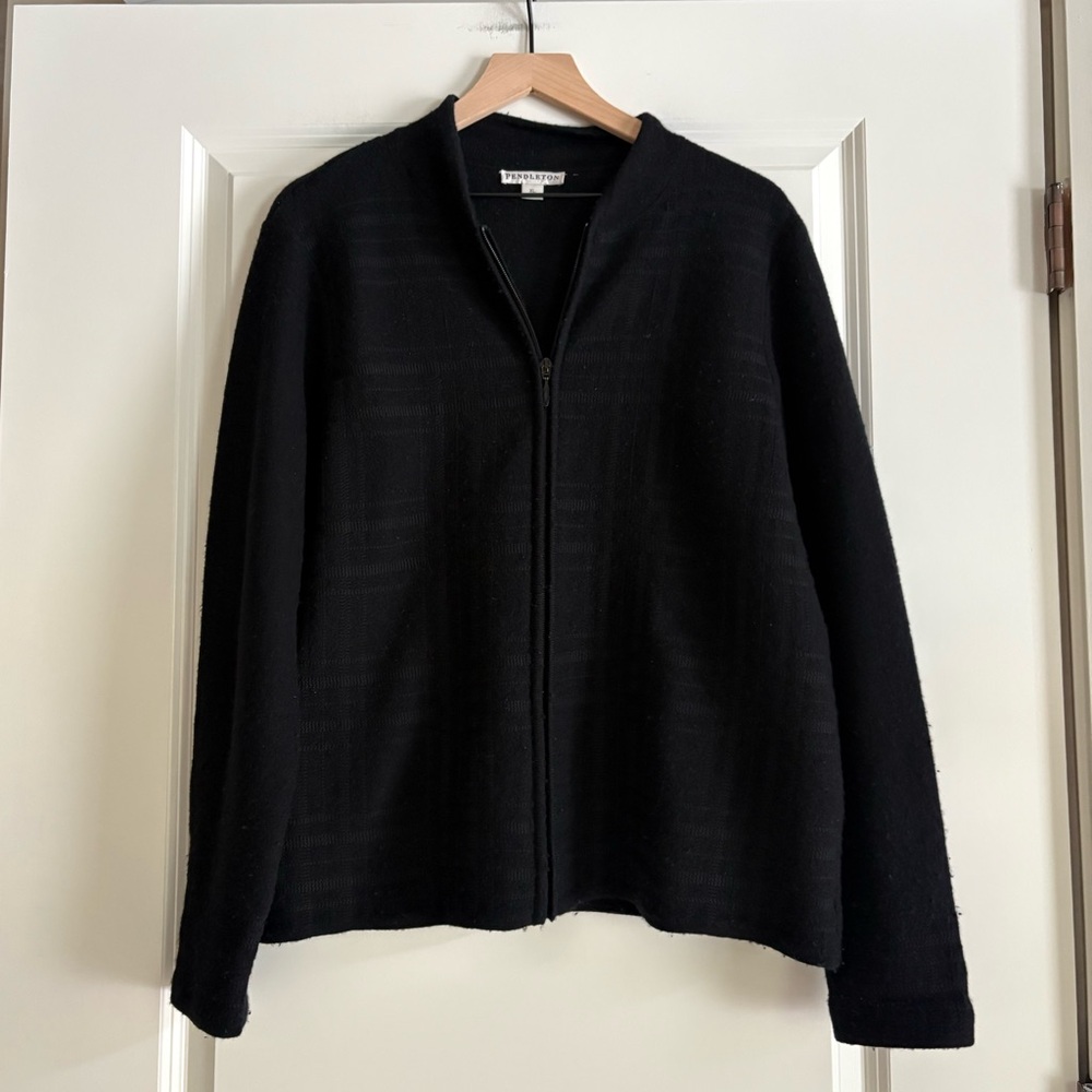 Pendleton 100%Wool Front Zip Sweater